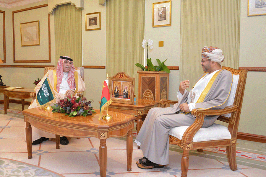 Oman-Foreign-Minister-meets-Saudi-Commerce-Minister Oman-Foreign-Minister-meets-Saudi-Commerce-Minister