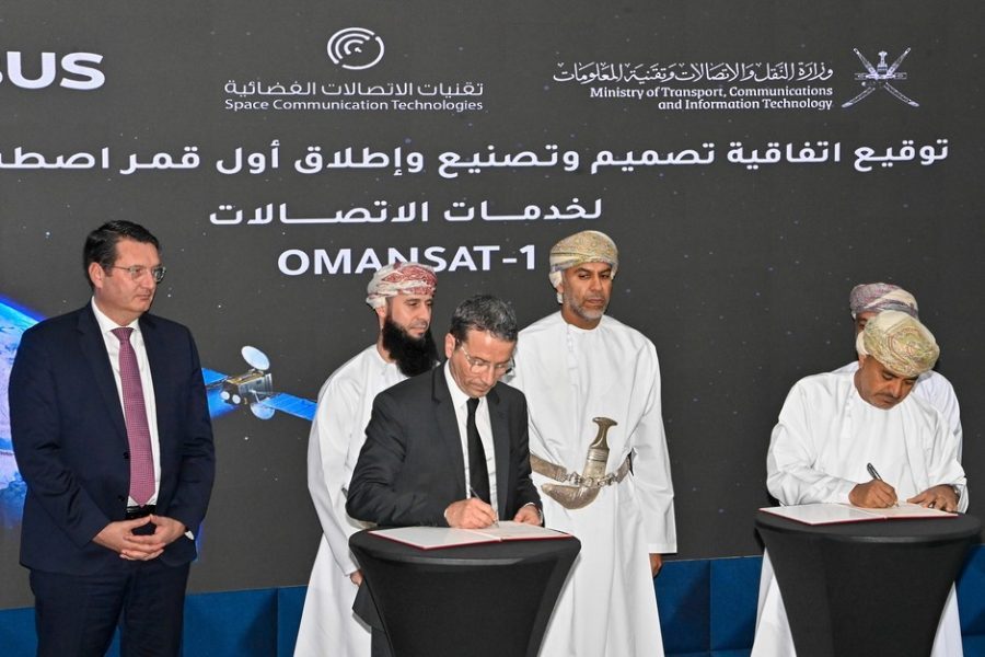 Oman signs agreement to manufacture and launch first Omani satellite Oman signs agreement to manufacture and launch first Omani satellite
