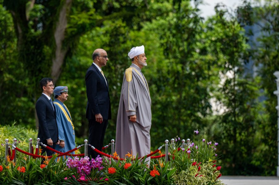 An official reception ceremony for His Majesty the Sultan on the occasion of his visit to Singapore An official reception ceremony for His Majesty the Sultan on the occasion of his visit to Singapore